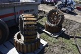 Set of 4 Steel Wheel 8 Lug Tires