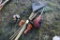 5 Rakes, Leaf Blower, 3 Trimmers