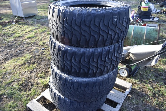 Four LT295/55R20 Tires