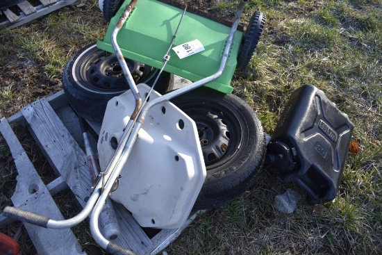 Seeder, 2 Tires, Water Tank, Sink, Baseball Bat