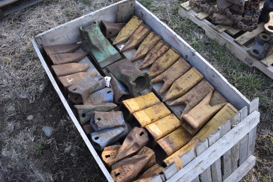 Crate of Assorted Teeth for Buckets
