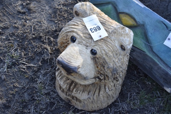Bear Head Carving