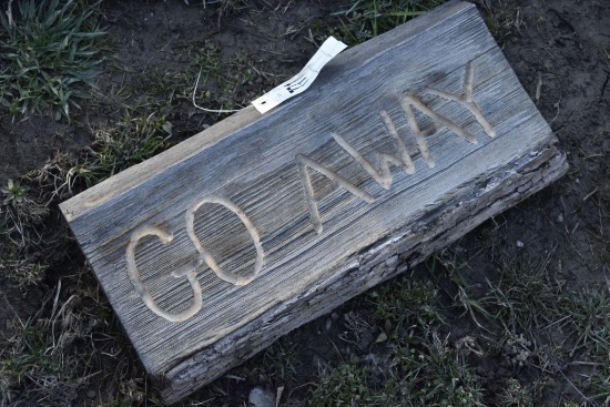 Go Away Sign