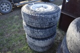 Set of 31X10.5R15 Tires on 6 Lug Dodge Rims