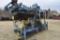 Monosem 8 row corn planter that folds vertical