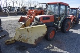 Kubota L4330D Tractor with V-Plow Blade