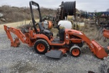 Kubota BX24 Compact Tractor loader backhoe and mower deck