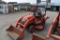 Kubota BX24 Compact tractor with Loader Back Hoe and Mower Deck