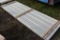 25 Pieces of 10' Sections of Beige Corrugated Metal Paneling