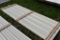 25 Pieces of 10' Sections of Beige Corrugated Metal Paneling
