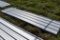 36 Pieces of 12' Sections of White 26 Gauge Soft Corrugated metal Roofing