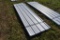 36 Pieces of 12' Sections of White 26 Gauge Soft Corrugated metal Roofing