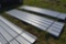 36 Pieces of 14' Sections of white 26 gauge soft corrugated metal paneling
