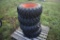 4 new Camso 10-16.5 Skidsteer Tires on 8 Lug rims