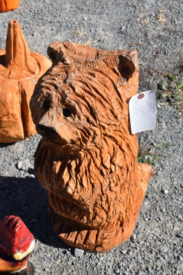 Hand Crafted Wooden Bear