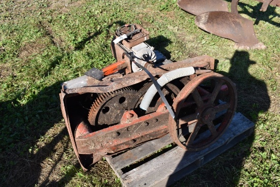 Electric Motor and Pully of Barn Cleaner
