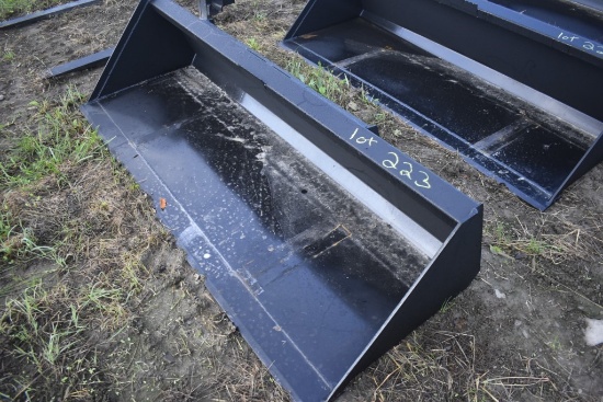 New 84" Quick Attach Skidsteer Bucket