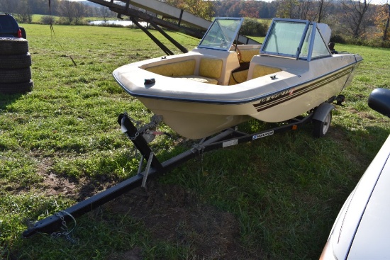 Imperial ASI Boat with Johnson Motor and Trailer