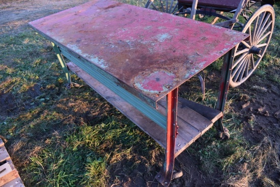 Welding Table on casters