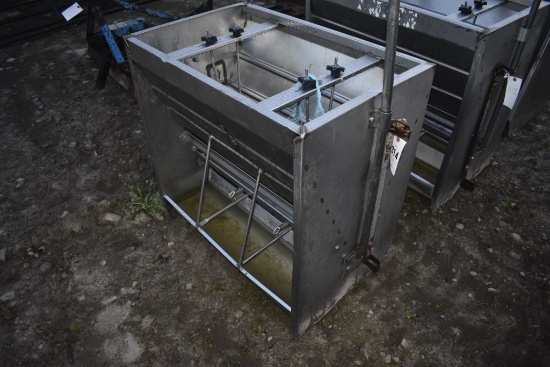 34" long Stainless Steel hog Feeder