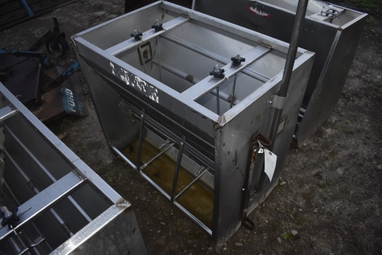 34" long Stainless Steel hog Feeder
