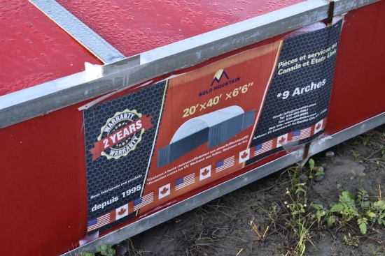 New Gold Mountain 20' x 40' x 6.5' Temporary shed in box