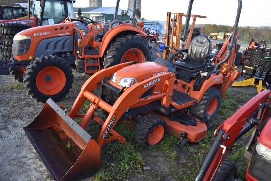 Kubota BX25D Tractor Loader Back Hoe with Mower Deck