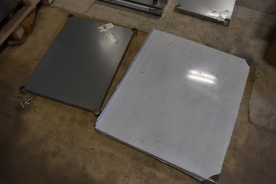 Two Stainless Steel Prep Table tops