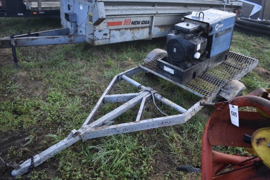 Miller Bobcat 225 Plus CC/CV-AC/DC Welder and 8000 Watt Generator on Trailer