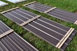25 Pieces of 10' Sections of Brown Corrugated Metal Paneling