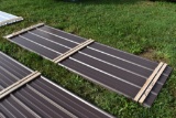 25 Pieces of 10' Sections of Brown Corrugated Metal Paneling