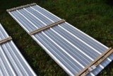 19 Pieces of Mostly 10' Sections and a couple pieces of misc length Galvanized Corrugated metal Pane