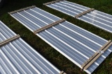 25 Pieces of 10' Sections of Galvanized Corrugated Metal Paneling