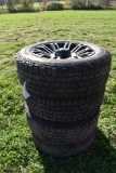 Set of 4 Discoverer 275/60R20 tires on XD Series 5 lug rims