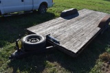 1956 Flat bed 17' long Bumper Pull Trailer