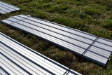 36 Pieces of 12' Sections of White 26 Gauge Soft Corrugated metal Roofing