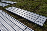 36 Pieces of 12' Sections of White 26 Gauge Soft Corrugated metal Roofing