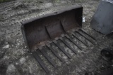 5' wide Pin On Manure Bucket