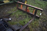 Set Of Pallet Forks on Roll Pin Mast