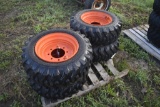 4 new Camso 10-16.5 Skidsteer Tires on 8 Lug rims