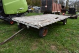 14' Long Flatbed wagon on single axle running gear