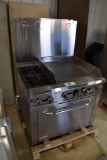 Falcon equipment Commercial Two range and Griddle Top gas Stove