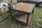 Heavy Metal Work Bench On Wheels With Vise