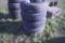 4 Trailerking ST235/80R16 on 8 Lug Rims with One Lawn Tractor Tire