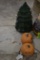 Plastic Jack O Lanterns and Christmas Tree