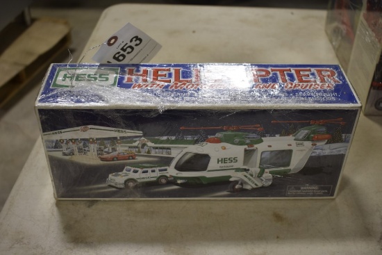 Hess Helicopter With Motorcycle And Cruiser
