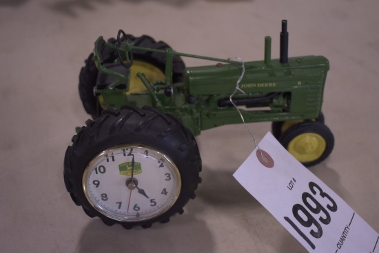 Danbury Mint John Deere Tractor Clock