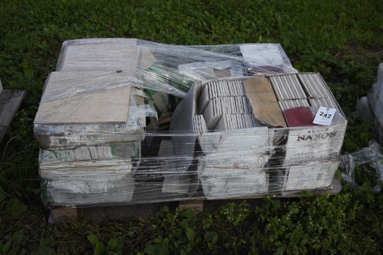 Pallet of misc. sized tiles