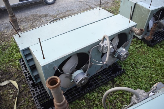 Carrier heater/cooler with two fans