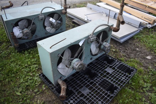 Carrier heater/cooler with two fans
